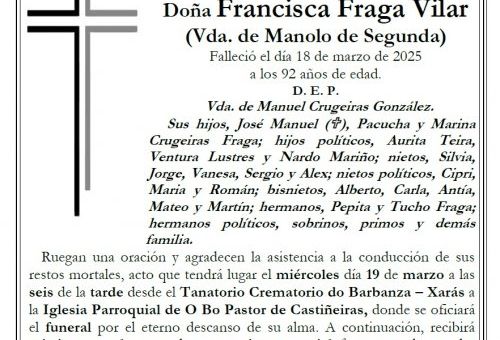 Fraga Vilar, Francisca