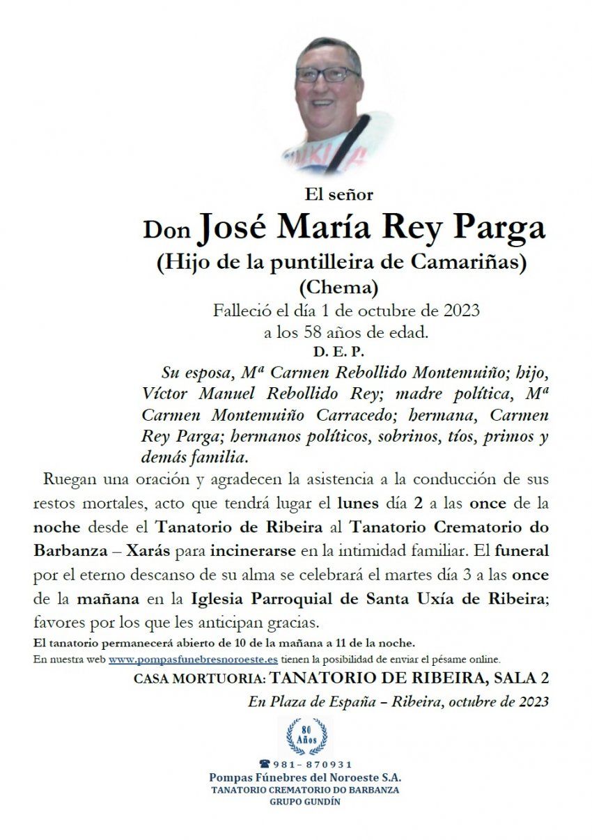 Rey Parga, Jose Maria