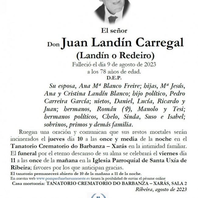 Landín Carregal, Juan