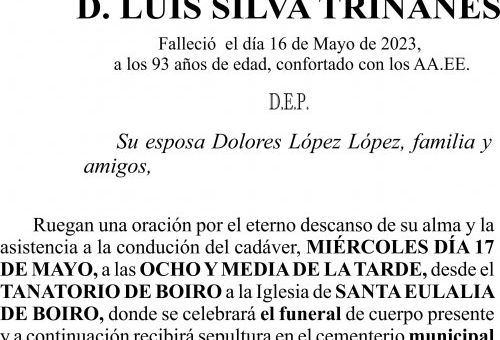 ESQUELA 23, Luis Silva Triñanes