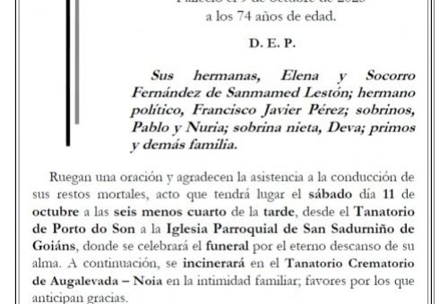 Fernandez de Sanmamed Leston, Enriqueta