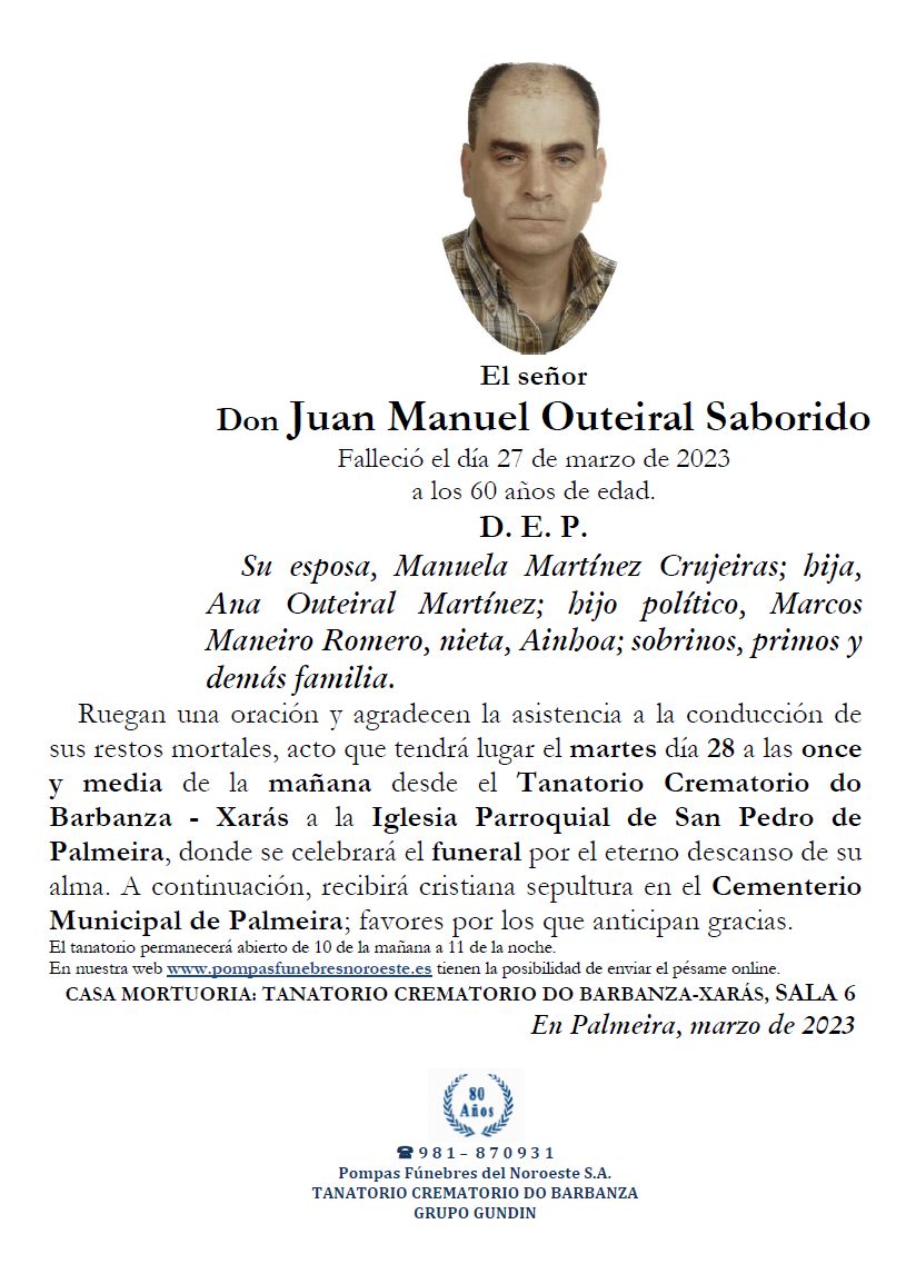 Juan Manuel Outeiral Saborido