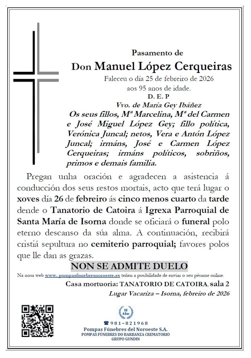 Lopez Cerqueiras, Manuel