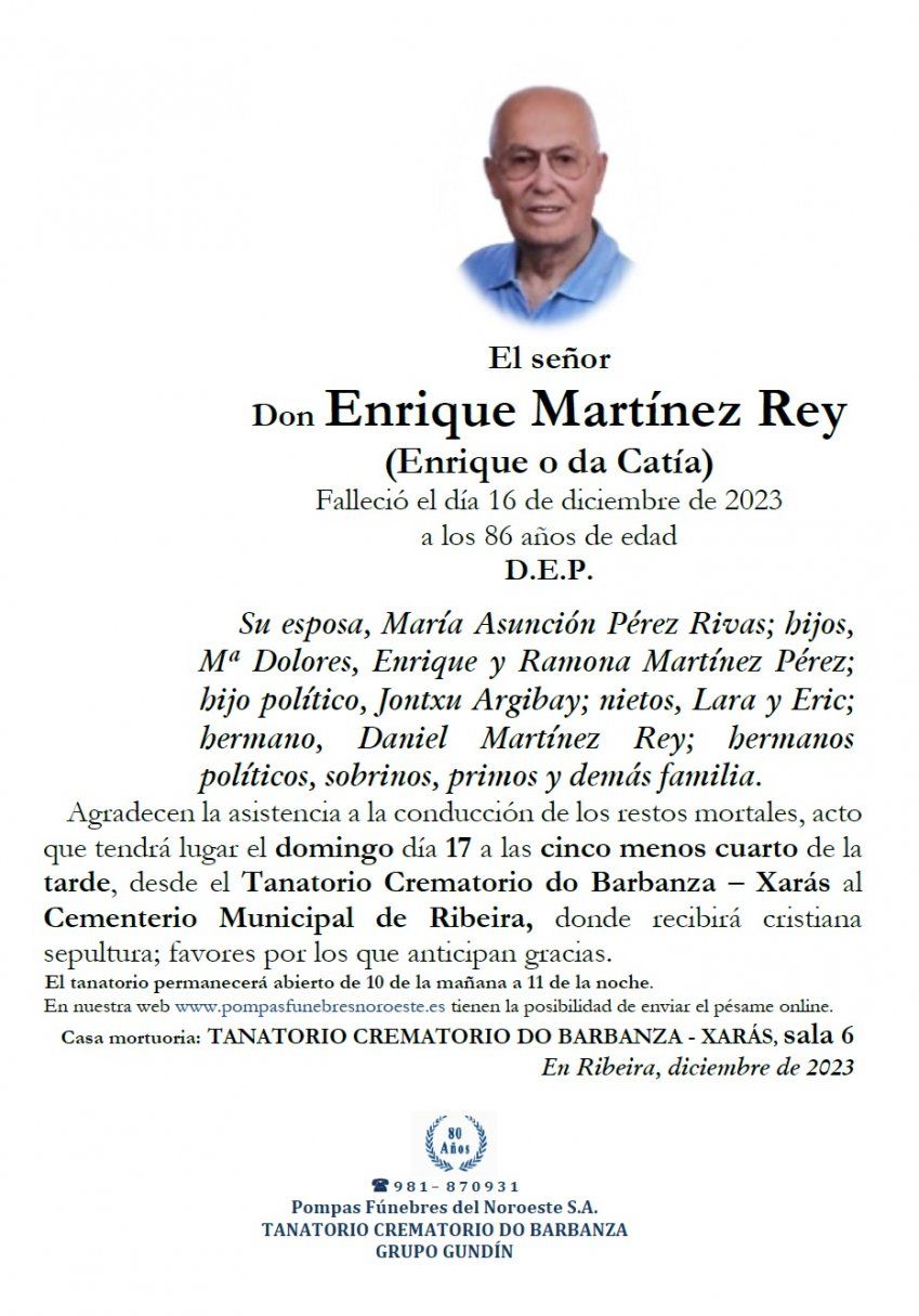 Martinez Rey, Enrique