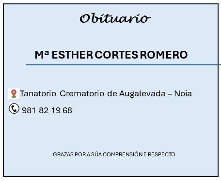 maria esther obituario augalevada