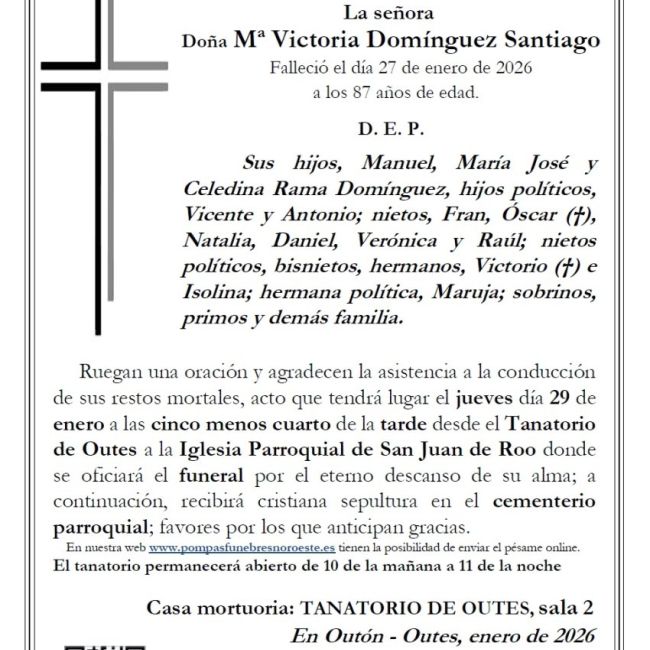 Mª Victoria Domínguez Santiago