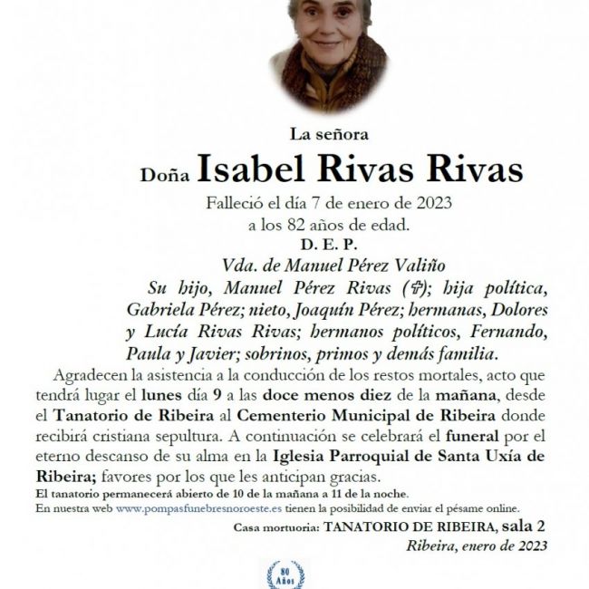 Rivas Rivas, Isabel