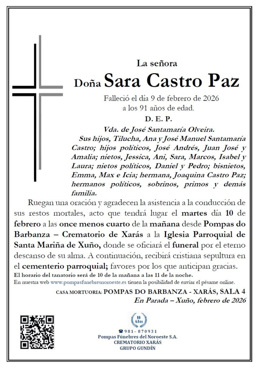 Castro Paz, Sara