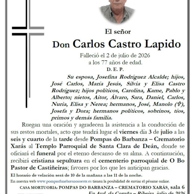 Castro Lapido, Carlos
