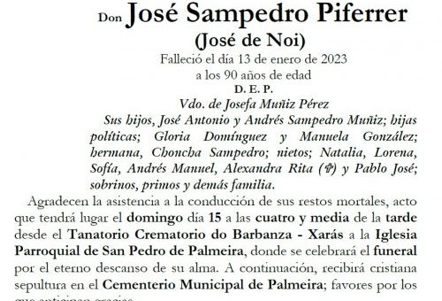 Sampedro Piferrer, Jose