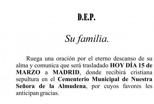 23 02  ESQUELA   Carmen Cespón Vázquez