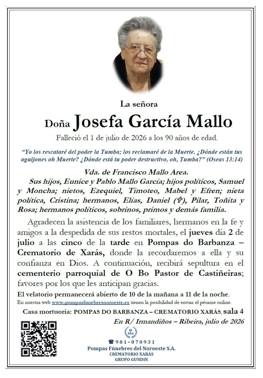 Garcia Mallo, Josefa