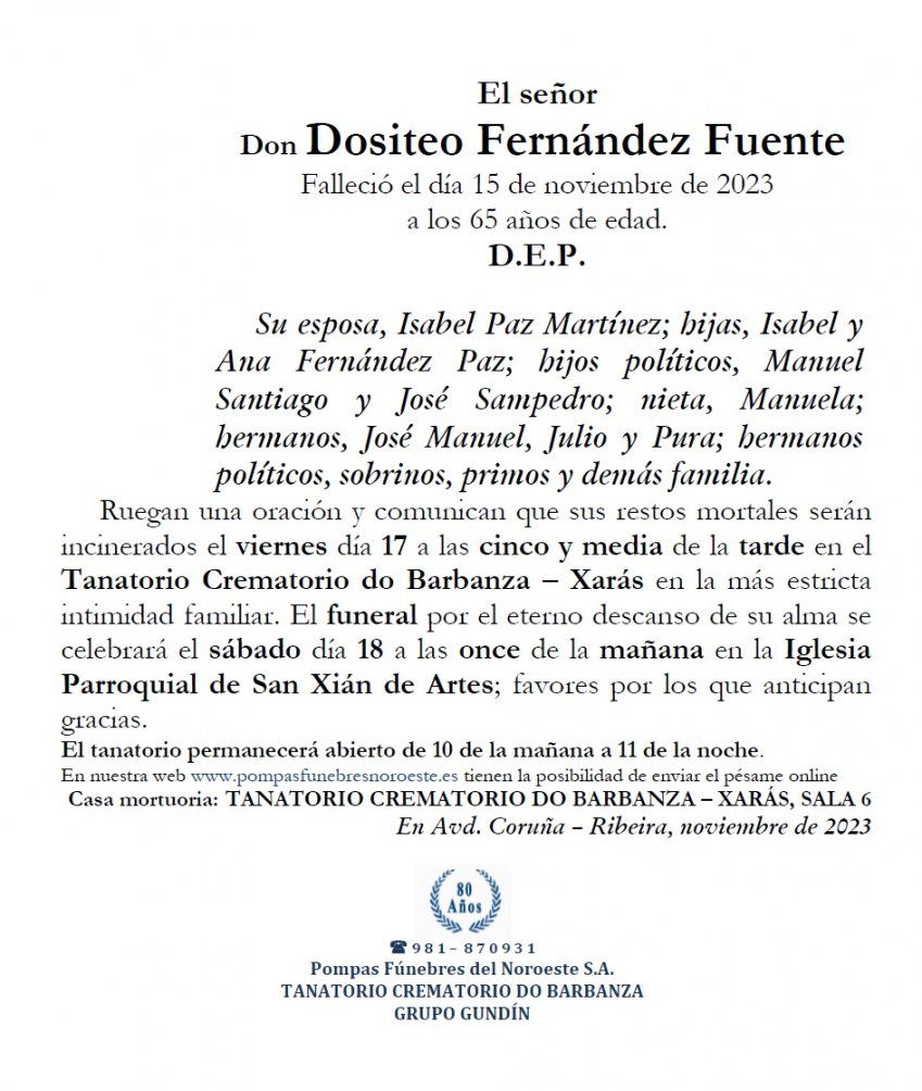 Fernandez Fuente, Dositeo