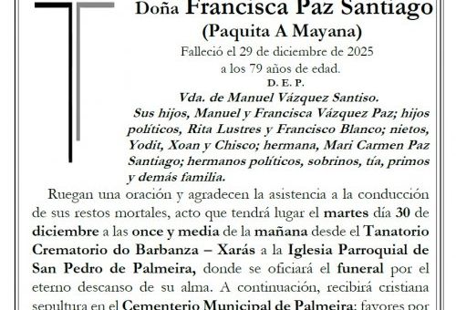 Paz Santiago, Francisca