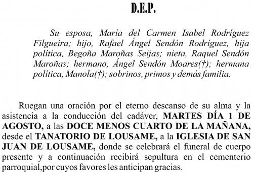 23 07 ESQUELA    FRANCISCO SENDON MOARES