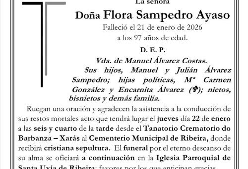 Doña Flora Sampedro Ayaso