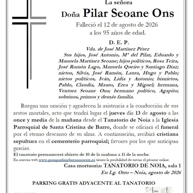 Seoane Ons, Pilar
