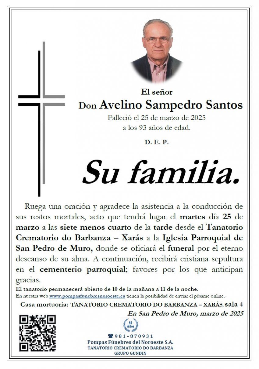 Sampedro Santos, Avelino