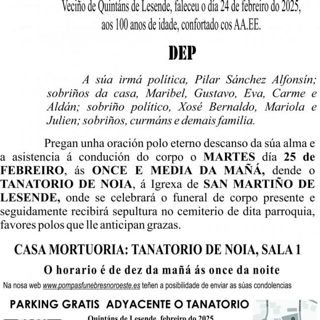 GALEGO 2025  José Blanco Castaño