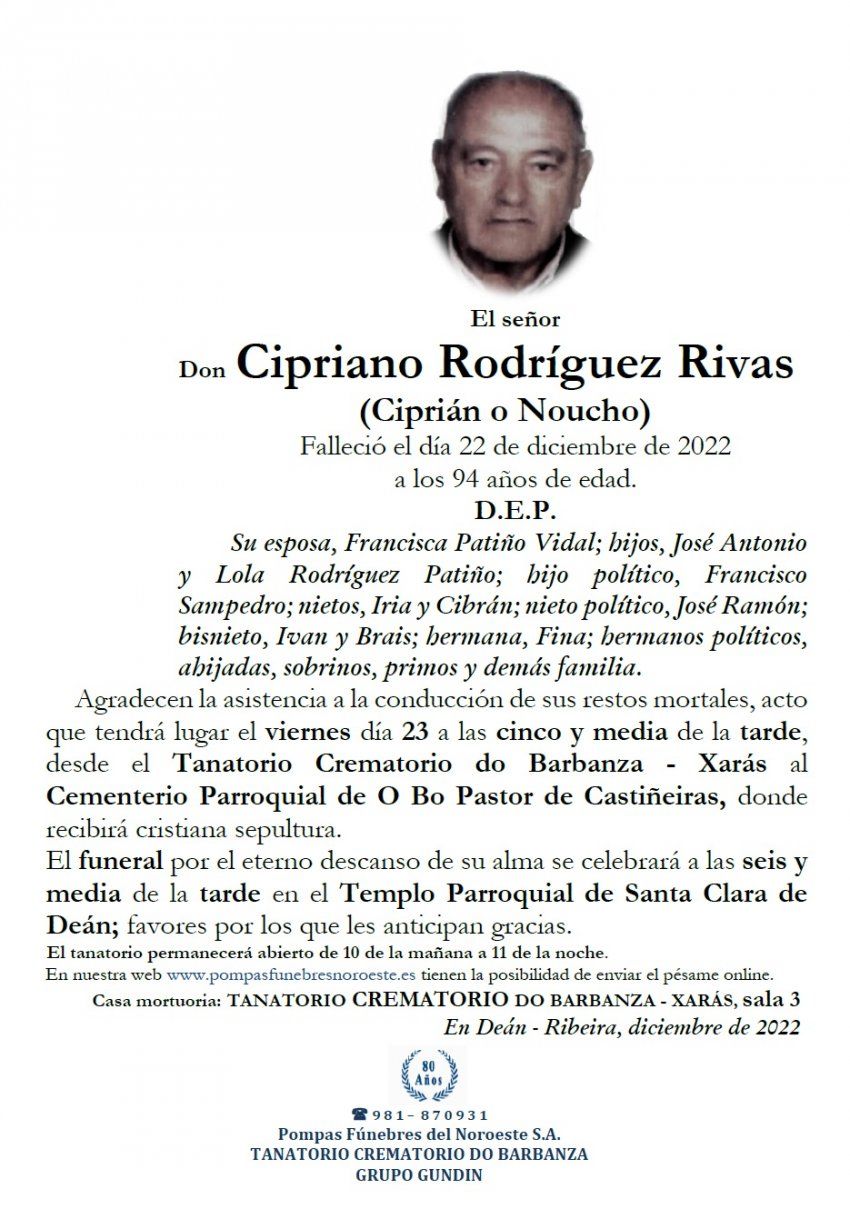 Rodriguez Rivas, Cipriano