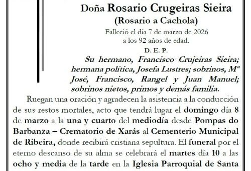 Crugeiras Sieira, Rosario