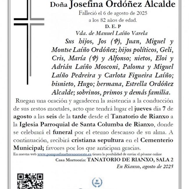 Josefina Ordóñez Alcalde