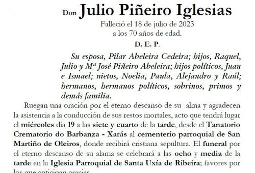 Piñeiro Iglesias, Julio