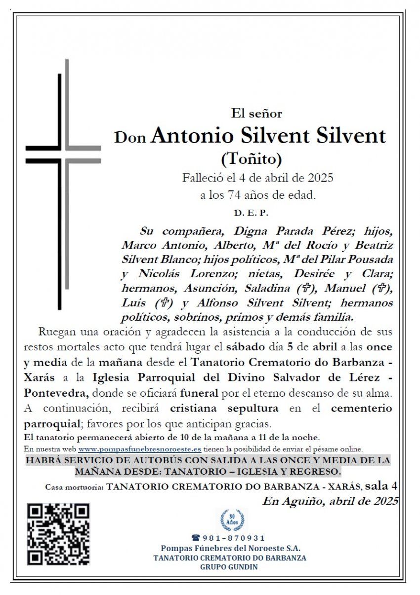 Silvent Silvent, Antonio