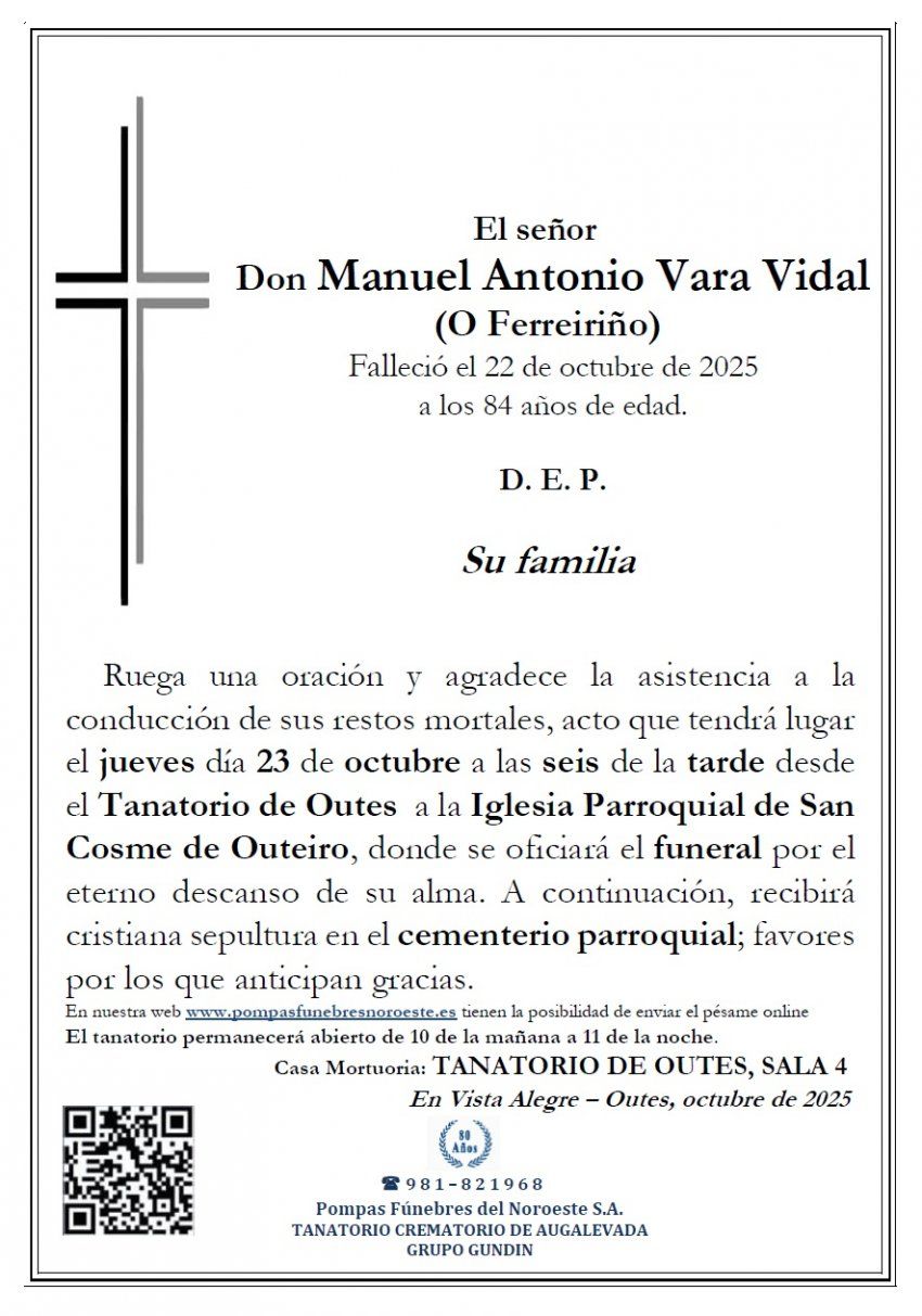 Vara Vidal, Manuel Antonio