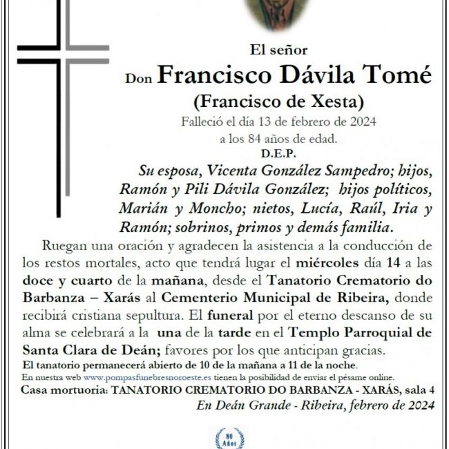 Dávila Tomé, Francisco