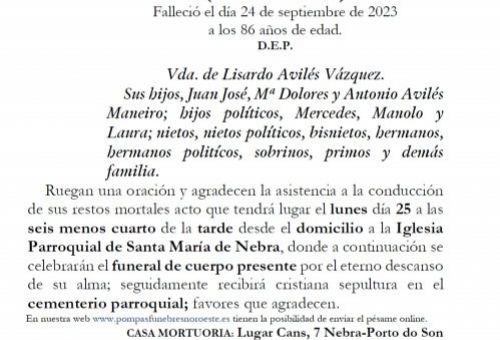Maneiro Tomé, Josefina