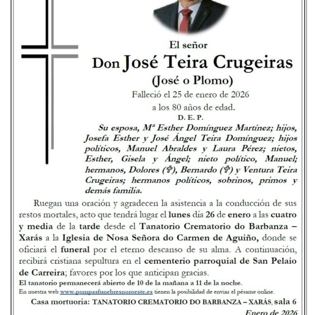 Teira Crugeiras, Jose
