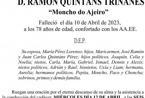 ESQUELA   Ramón Quintáns Triñanes