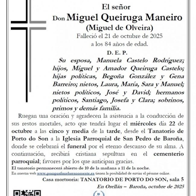 Queiruga Maneiro, Miguel Queiruga Maneiro, Miguel