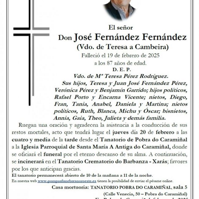 Fernandez Fernandez, Jose
