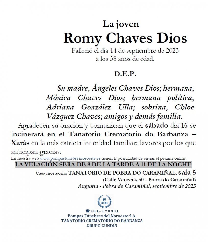 Chaves Dios, Romy