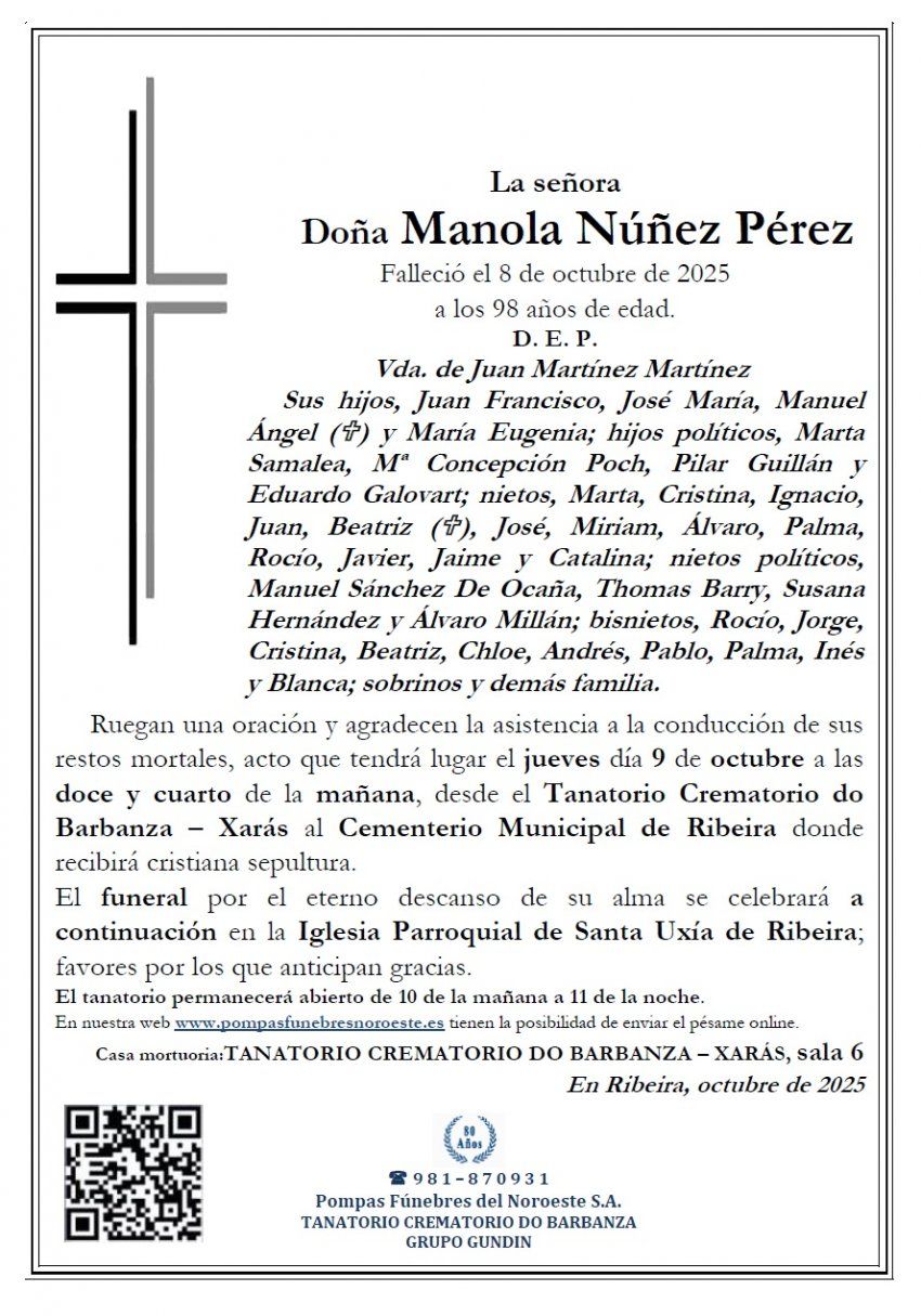 Nuñez Perez, Manola