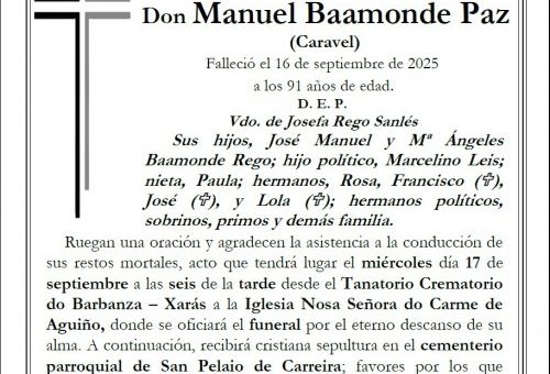 Baamonde Paz, Manuel