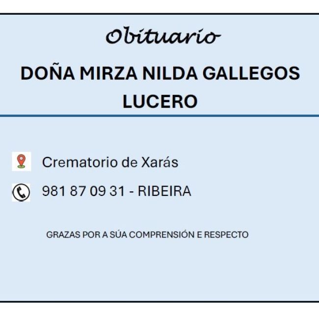 Gallegos Lucero, Mirza Nilda