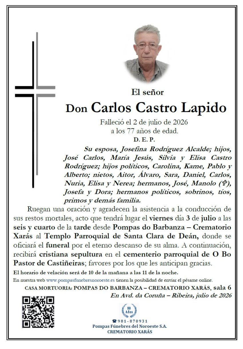 Castro Lapido, Carlos