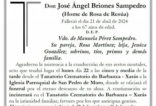 Briones Sampedro, Jose Angel