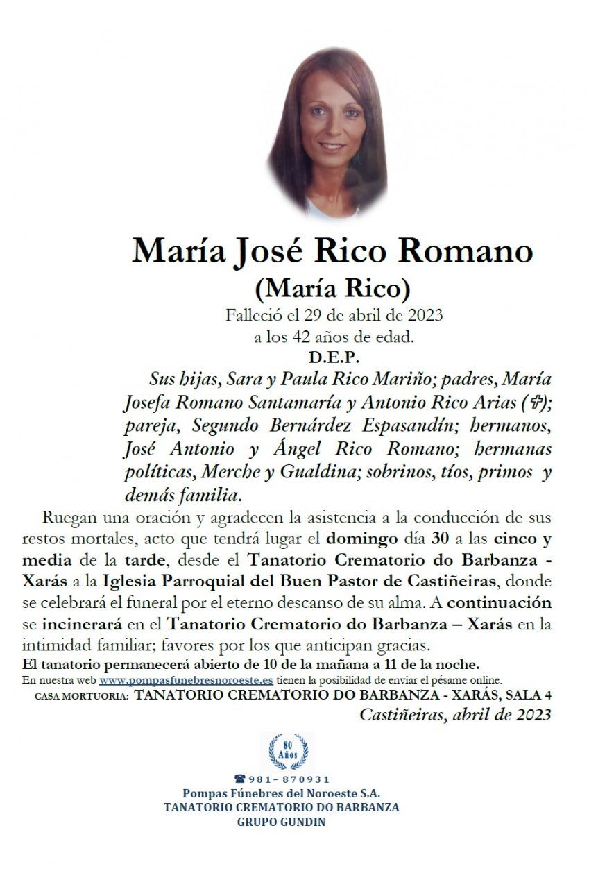 Rico Romano, Maria Josefa