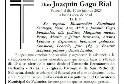 Joaquin Gago Rial
