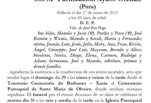 M Purificación Ayaso Orellan