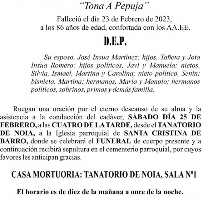 23 02  ESQUELA   Antonia Romero Hermo