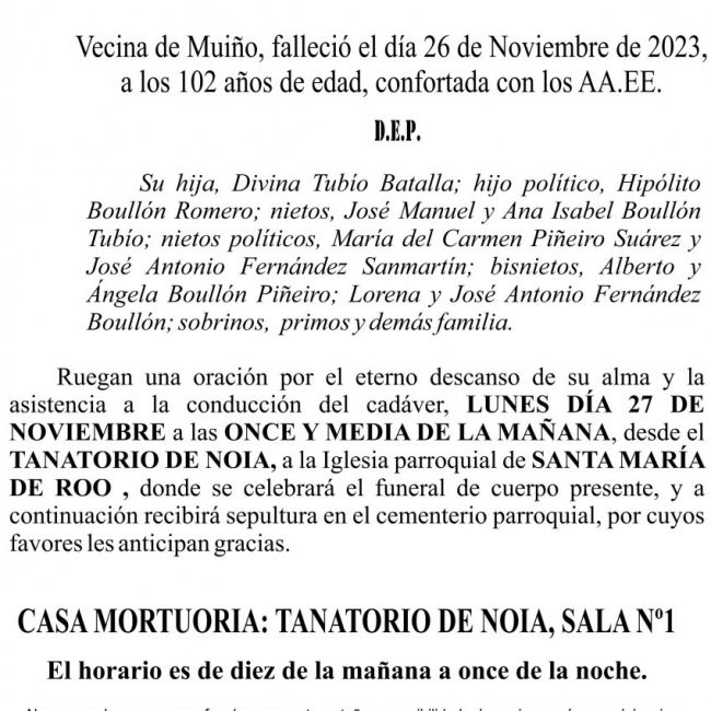 11 23 Esquela Sofía Batalla Viñas