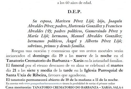 Abraldes González, Joaquin