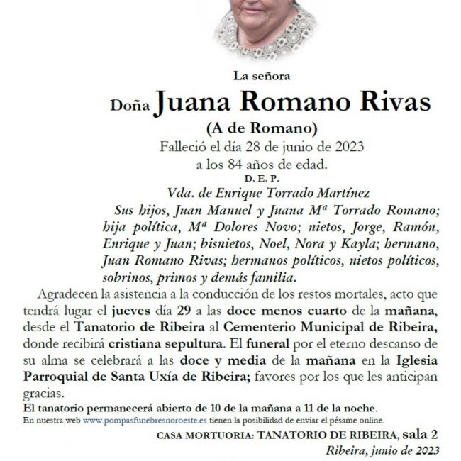 Romano Rivas, Juana