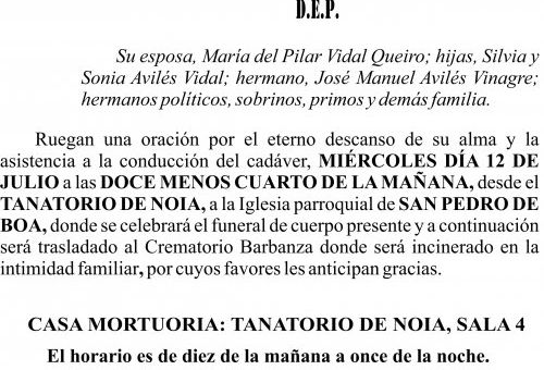 07 23 Esquela, Alfonso Avilés Vinagre