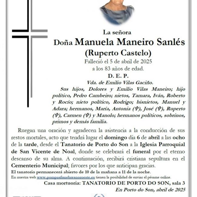 Maneiro Sanles, Manuela